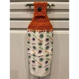 Crochet Top Kitchen Towel- Halloween